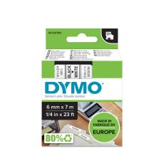 Dymo D1 Label Cartridge 6mmx7m Black/White