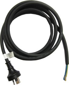 Bare End Power Cord 3m 1.5mm 3 Core Back Entry