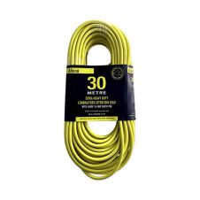 Extra Heavy Duty Yellow Extension Lead 30m 15A Plug & Lead