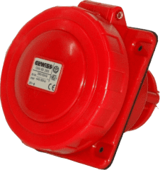 Gewiss Flush Mtg Skt Outlet 10? IP67 3P+E 16A 380-415V 6H