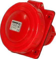 Gewiss Flush Mtg Skt Outlet 10? IP67 3P+N+E 16A 380-415V 6H