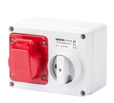 Gewiss Horiz Skt Outlet Switch W/Btm 3P+E 16A 380-415V 6H