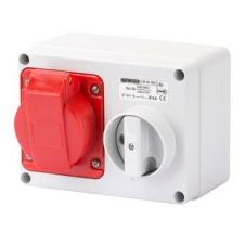 Gewiss Horiz Skt Outlet Switch W/Btm 3P+N+E 16A 380-415V 6H