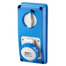 Gewiss Vert Skt Outlet Switch W/O Btm 2P+E 16A 200-250V 6H