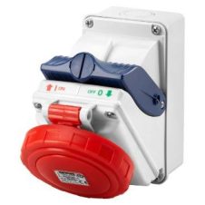 Gewiss Intlk Skt Outlet Switch W/Btm 3P+N+E 380-415V 6H