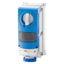 Gewiss Vert Skt Outlet Switch W/Btm 2P+E 16A 200-250V 6H