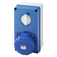 Gewiss Vert Skt Outlet Switch W/Btm 2P+E 63A 200-250V 6H