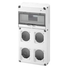 Gewiss Q-Din 10 Modules 4 Flange 16A + 2 IEC 16/32A IP65