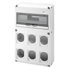 Gewiss Q-Din 14 Modules 6 Flange 16/32A IP65