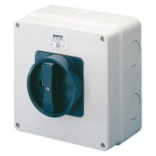 Gewiss Control Switch Insul Encl Bk Knob IP65 32A 3P