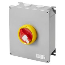 Gewiss Ctrl Switch Metal Encl Red Knob IP66/67/69 (E) 63A 3P