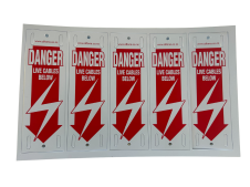 Altona Plastic Danger Sign Double Sided Mix