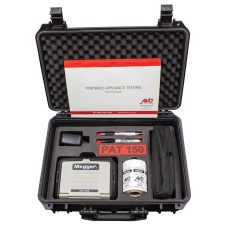Megger Portable Appliance Tester (PAT150, 200 X Label Roll, Marker Pen, Record Book, Pen, Hard Carry Case, Cable Bag)