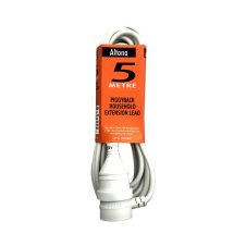 Household Extension Lead 1m 1mm 3 Core 10A Piggy-Back Plug