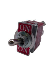 Tend Toggle Switch On<Mom.On DPDT Spade Terminal 15amp